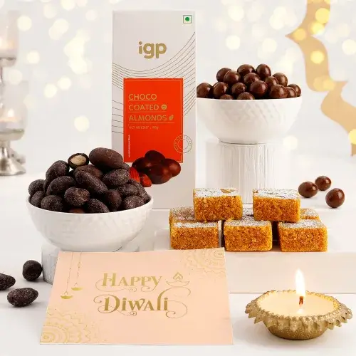 Candle N Sweets Diwali Hamper